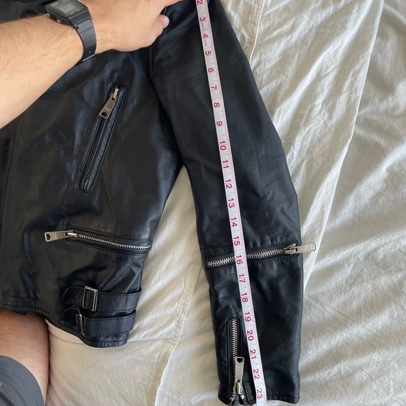 Genuine leather motorcycle jacket German Echtes Leder - Picture 10 of 10